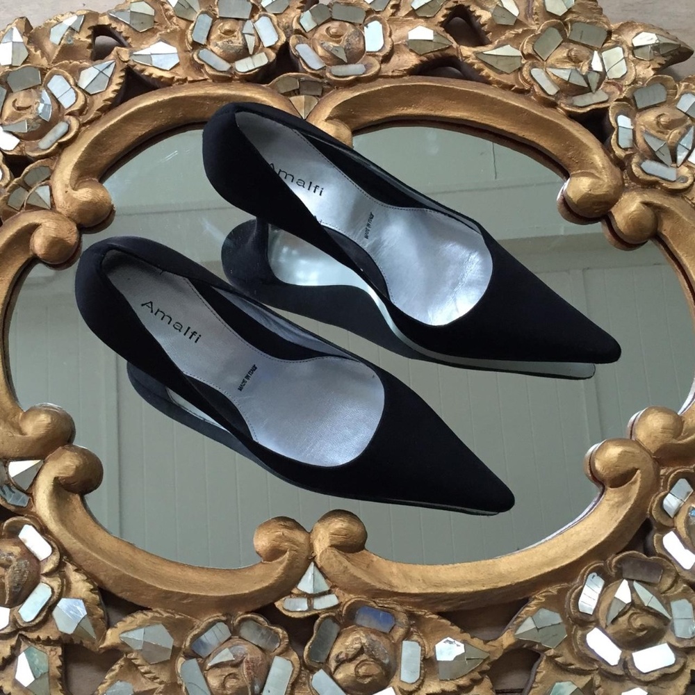 Classic Black Pointed Heels